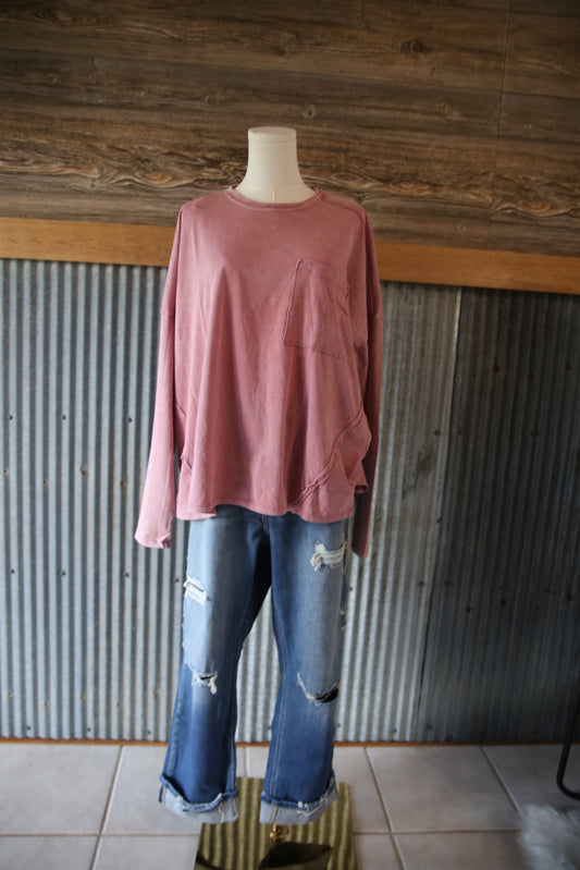 Plus Lily Washed Top