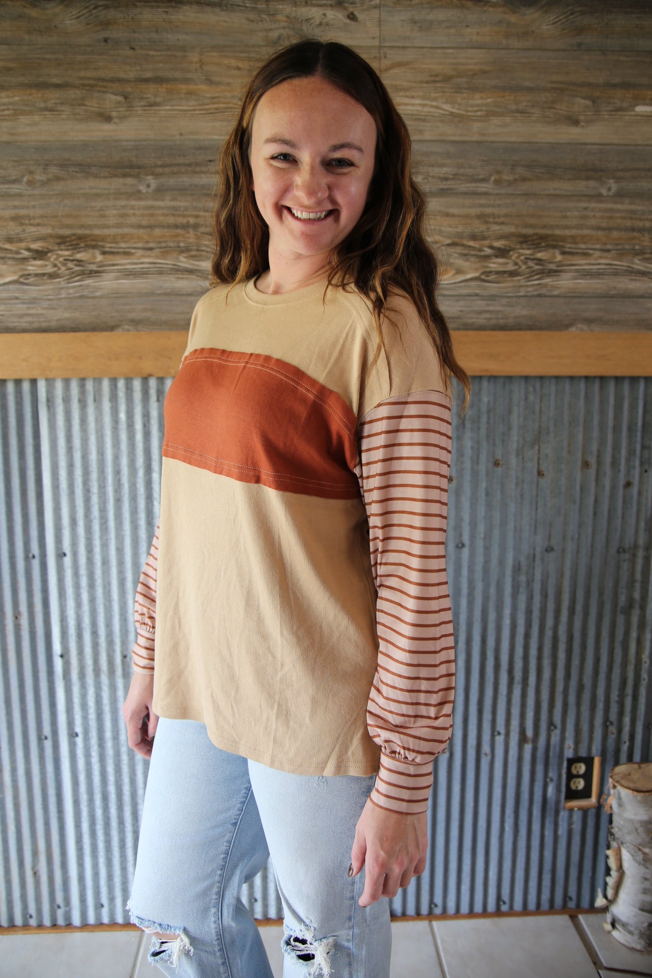 Multi Bishop Sleeve Top