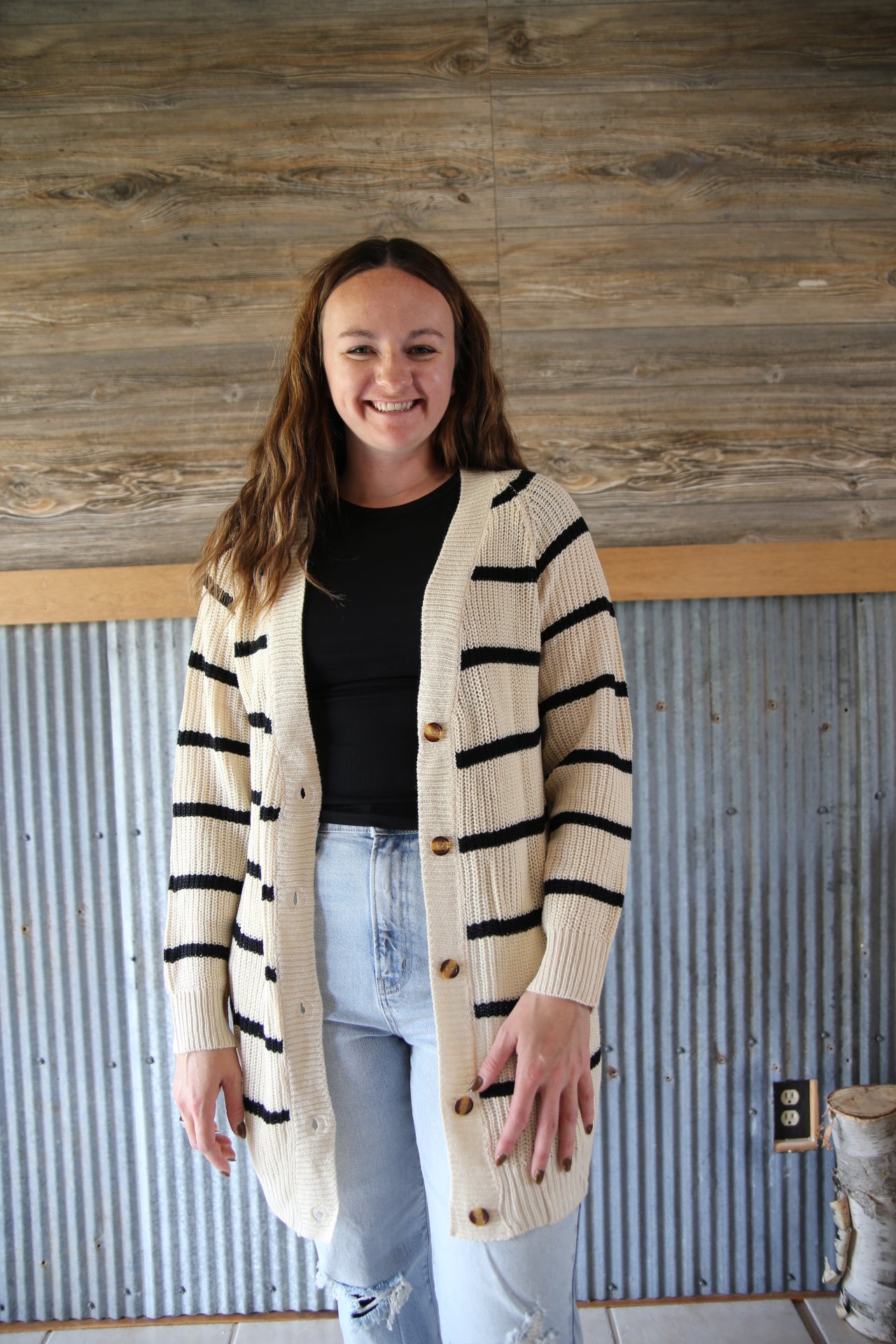 Striped Cardigan