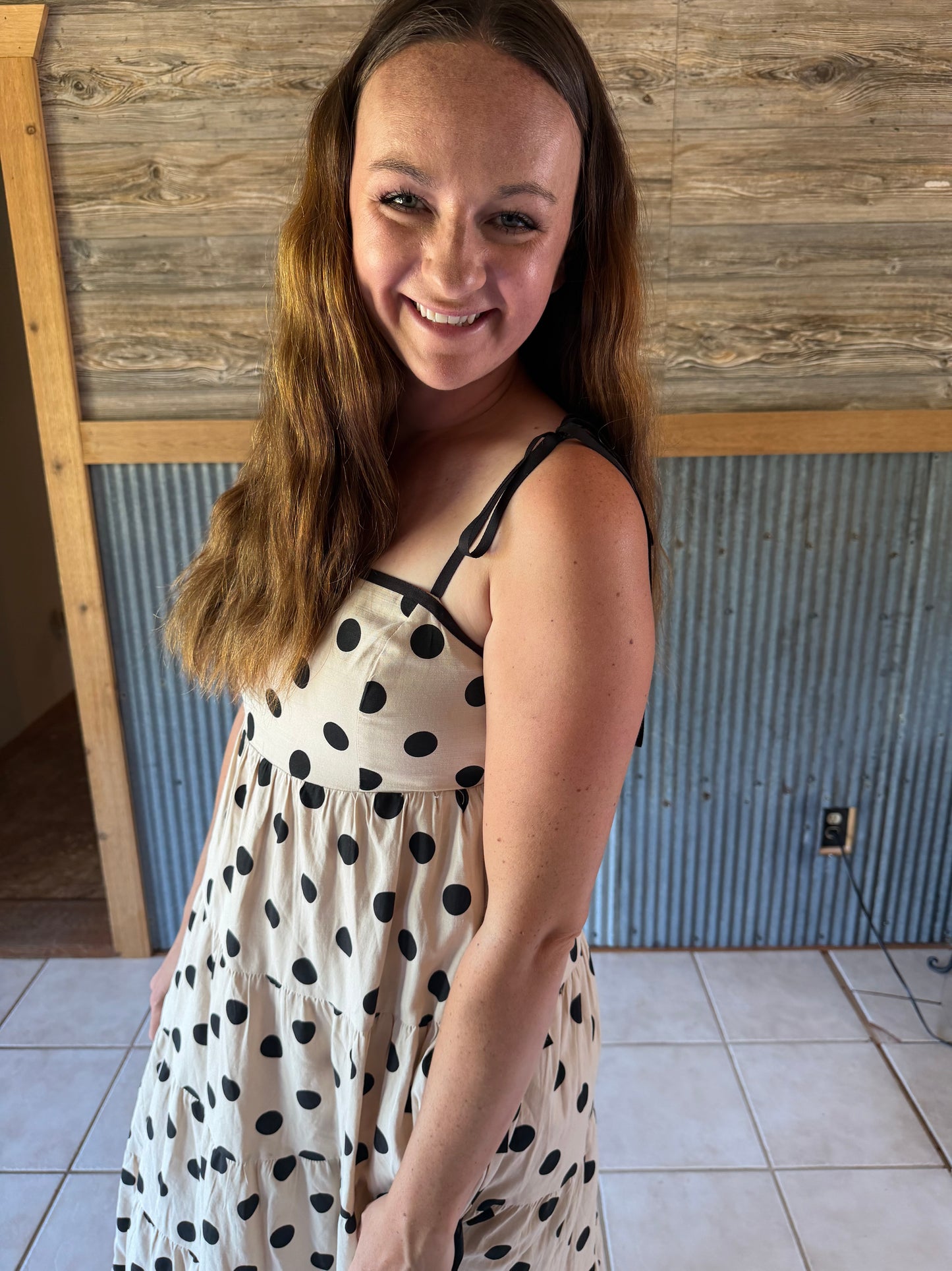 Polka Dot Tiered Dress