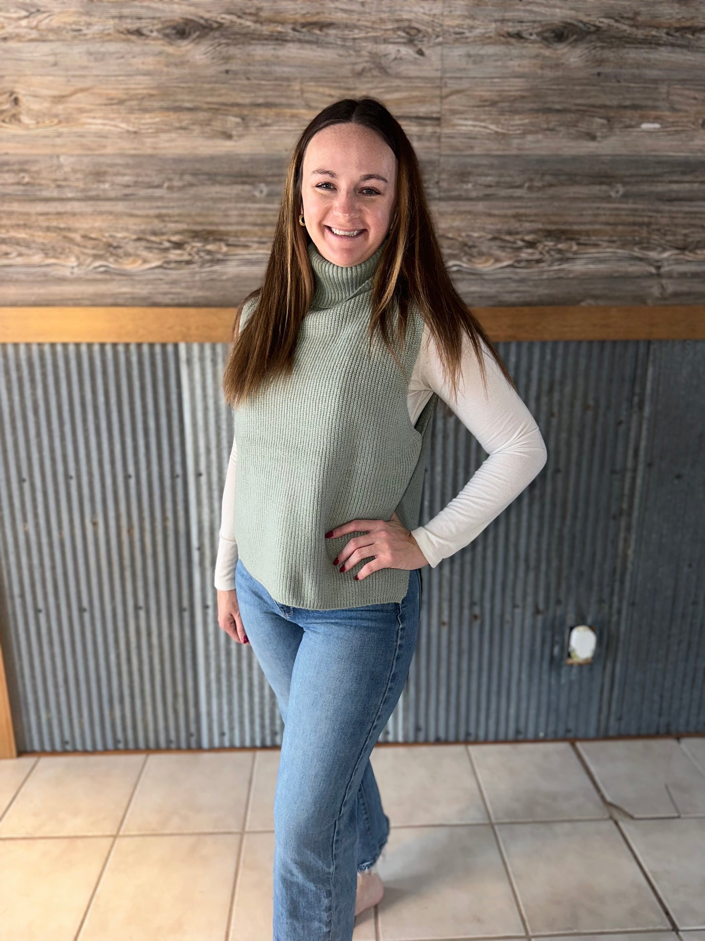 Sleeveless Turtleneck