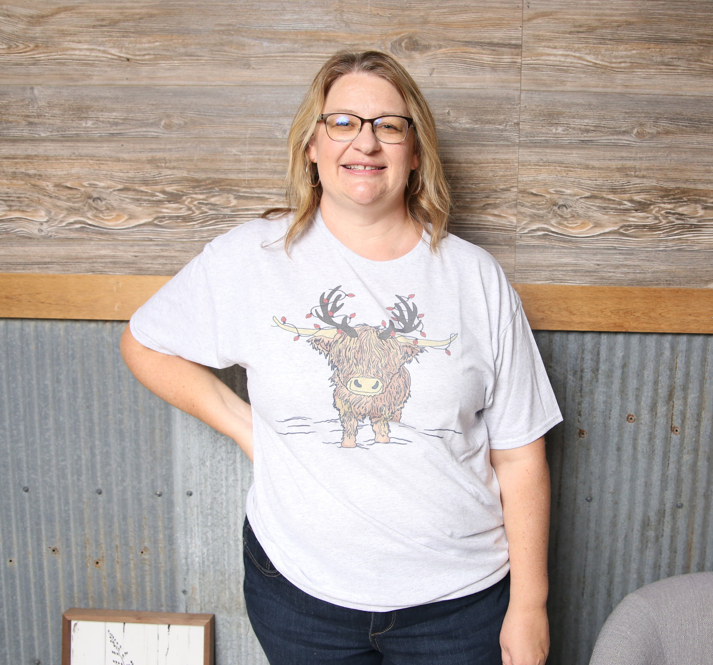 Christmas Cow Tee