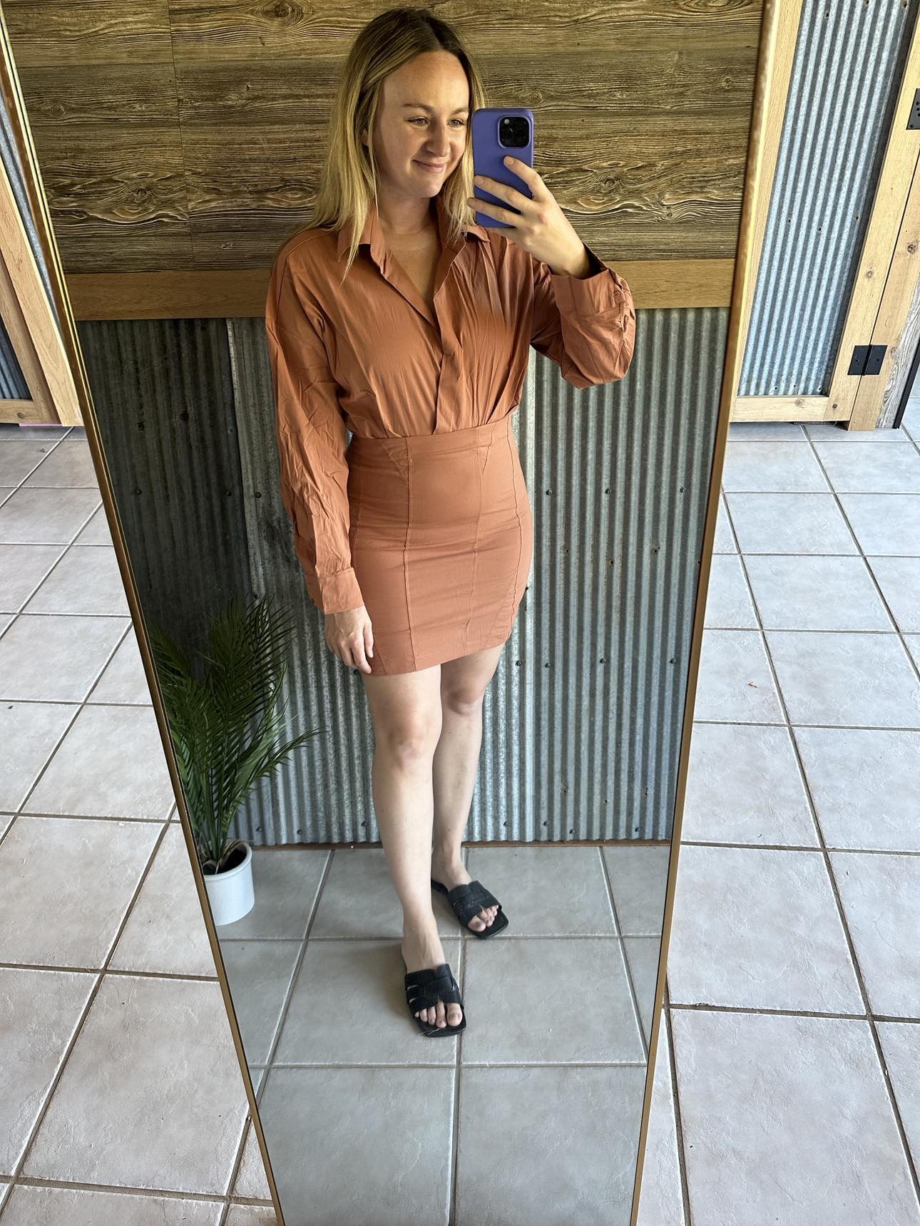 Collared Shirt Dress