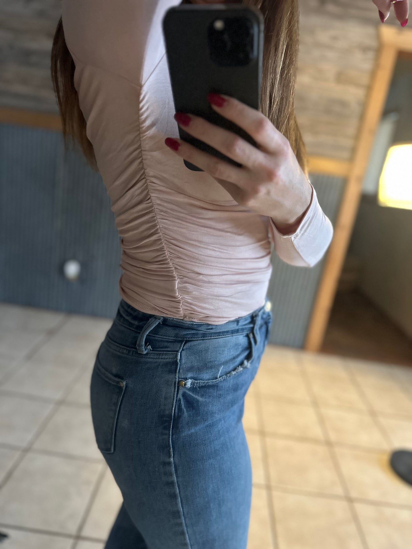 Karen Ruched Tee