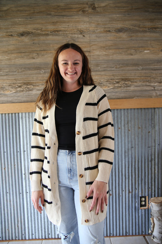 Striped Cardigan