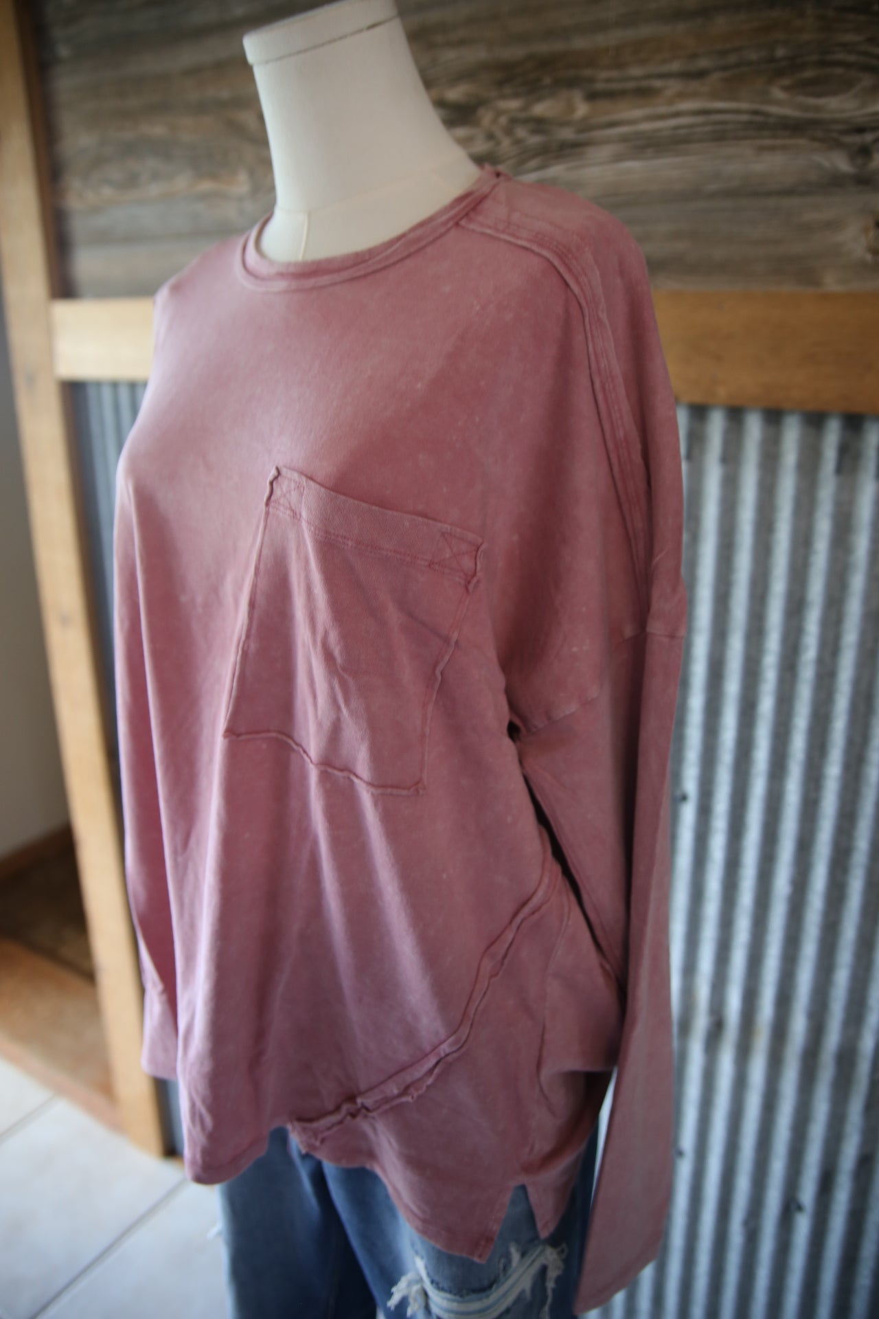 Plus Lily Washed Top