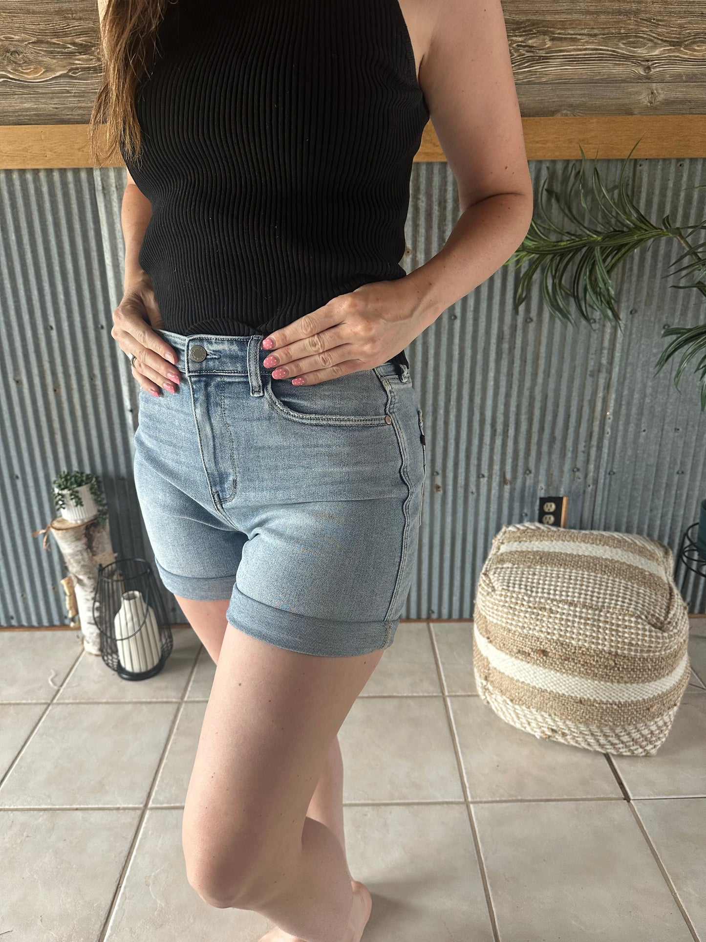 Judy Blue Cuffed Shorts