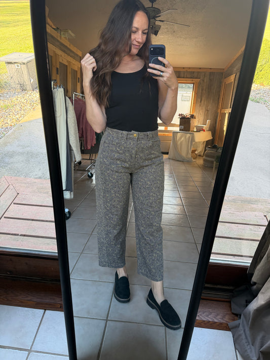 Floral Barrel Pants