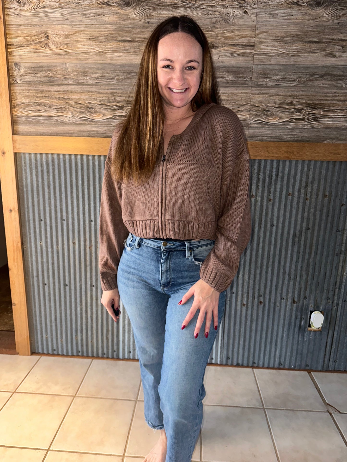 Viv Knit Hoodie