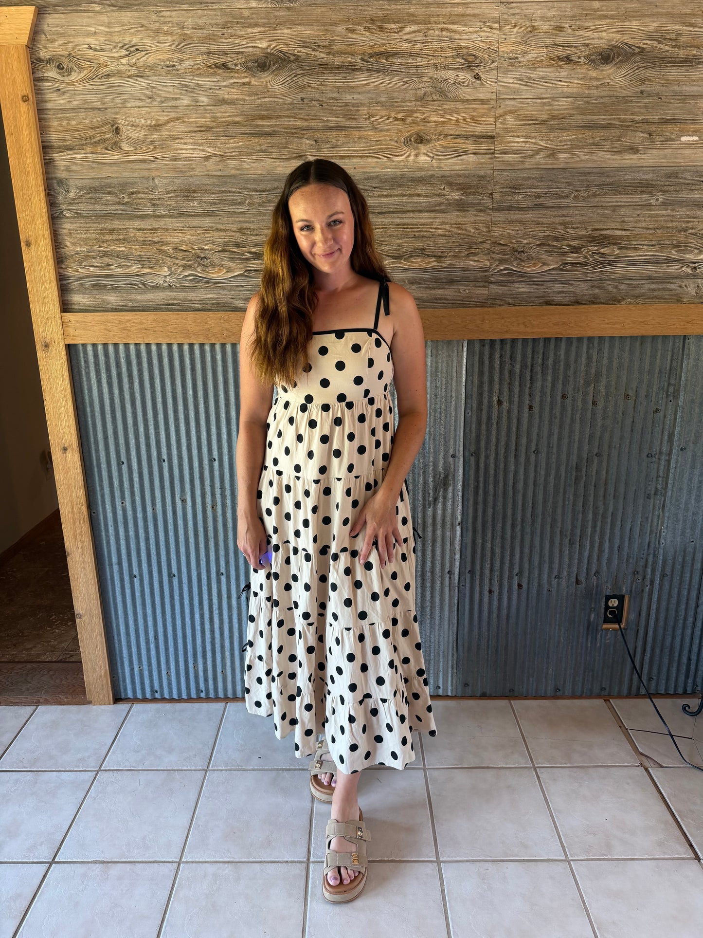 Polka Dot Tiered Dress