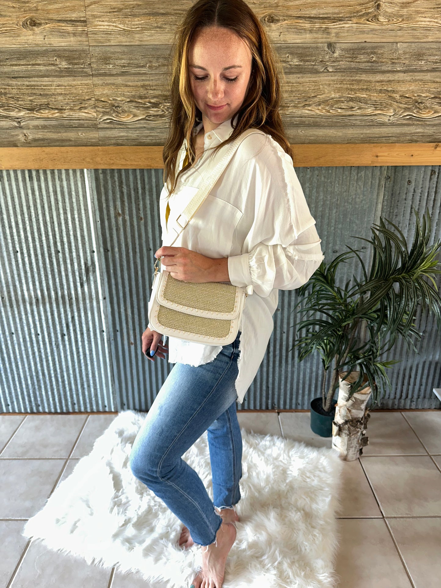 Braided Crossbody Bag