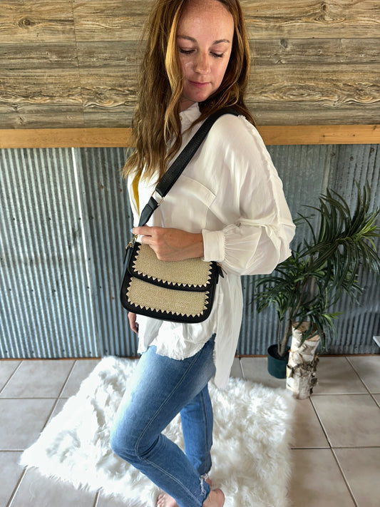 Braided Crossbody Bag
