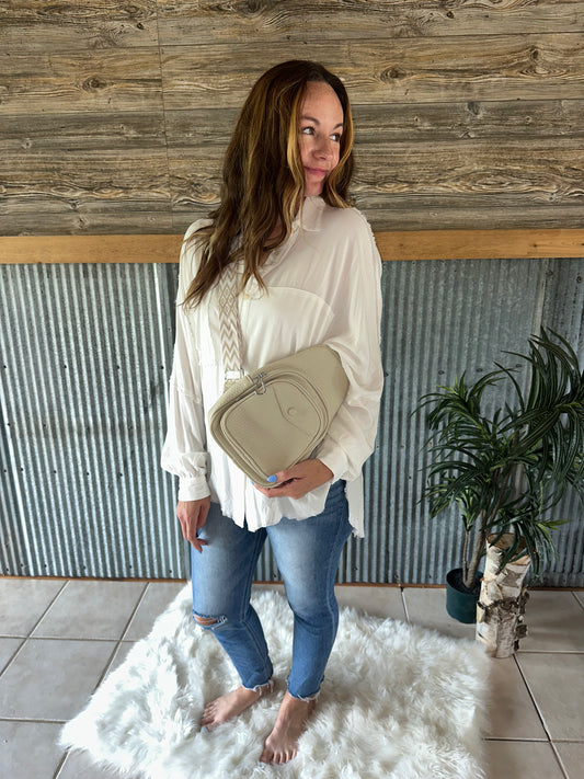 Textured Sling Bag
